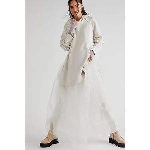 Free People Cream Hoodie